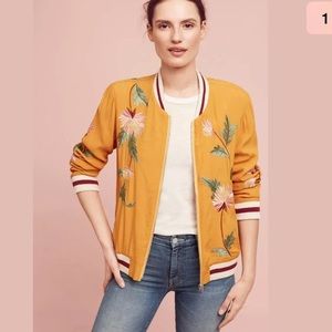 Anthropologie Elevenses “Solstice” Bomber Jacket